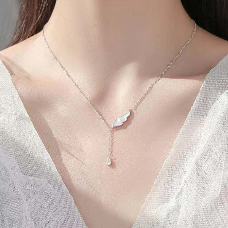 Necklace - Dove Feather