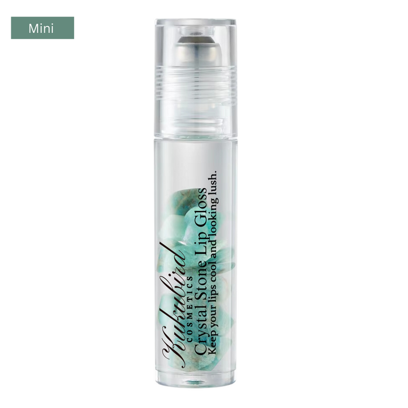 Mini Crystal Stone Lip Oil - Amazonite