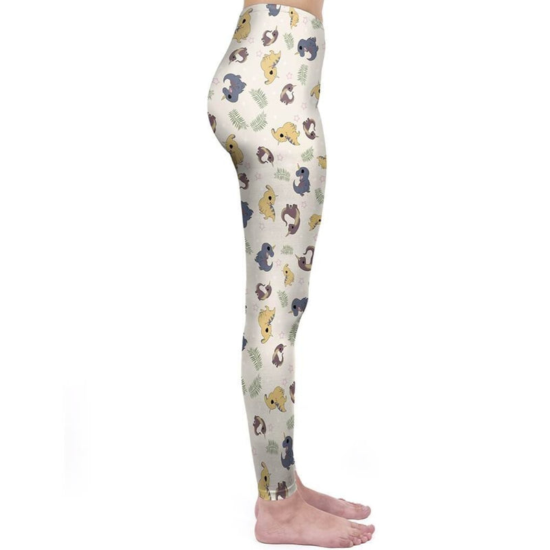 Regular Leggings (8-12 UK Size) - Dinocorn - Kukubird_UK