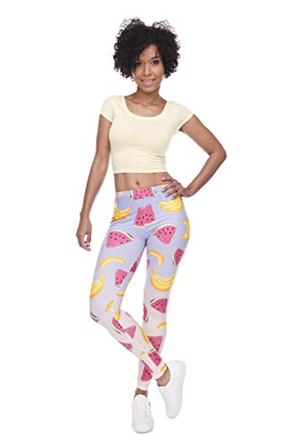 Regular Leggings (8-12 UK Size) - Banana & Watermelon