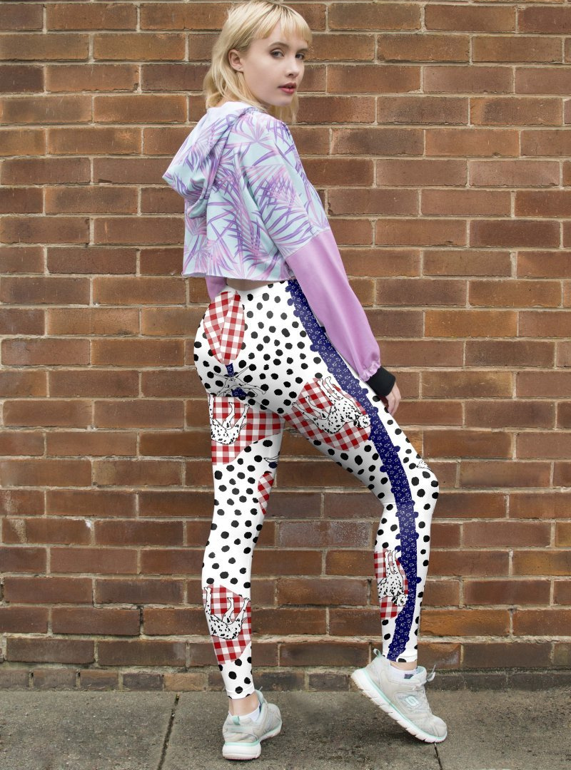Regular Leggings (8-12 UK Size) - Spot The Dalmatian - Kukubird-UK