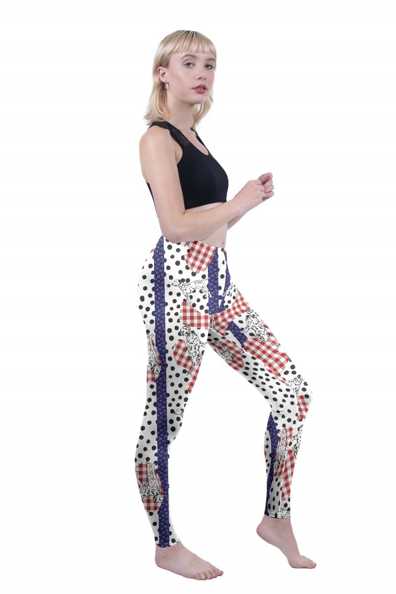 Regular Leggings (8-12 UK Size) - Spot The Dalmatian - Kukubird_UK