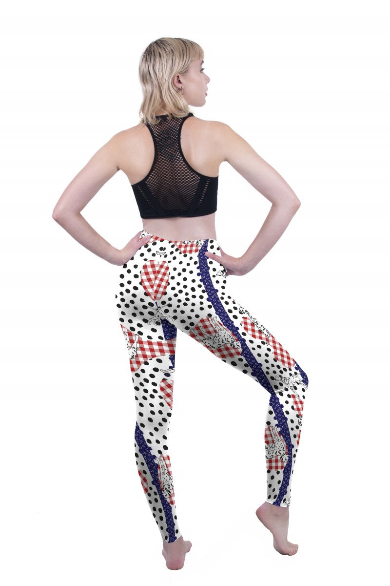 Regular Leggings (8-12 UK Size) - Spot The Dalmatian - Kukubird_UK
