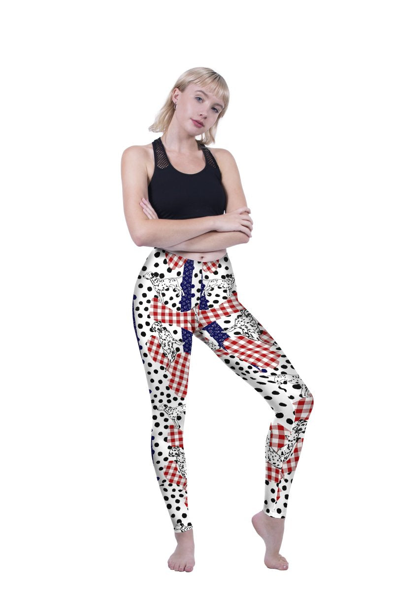 Regular Leggings (8-12 UK Size) - Spot The Dalmatian - Kukubird_UK