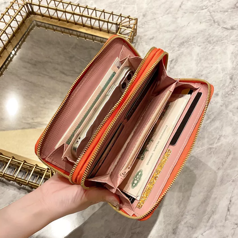 Faux Crocodile Leather Purse