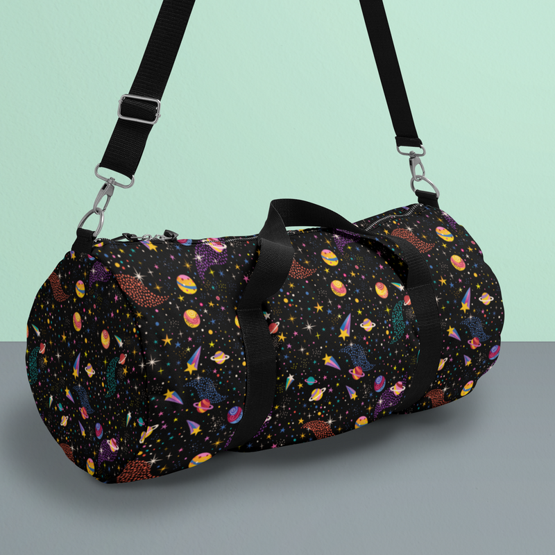 Duffle Bag - Pixelated Galaxy